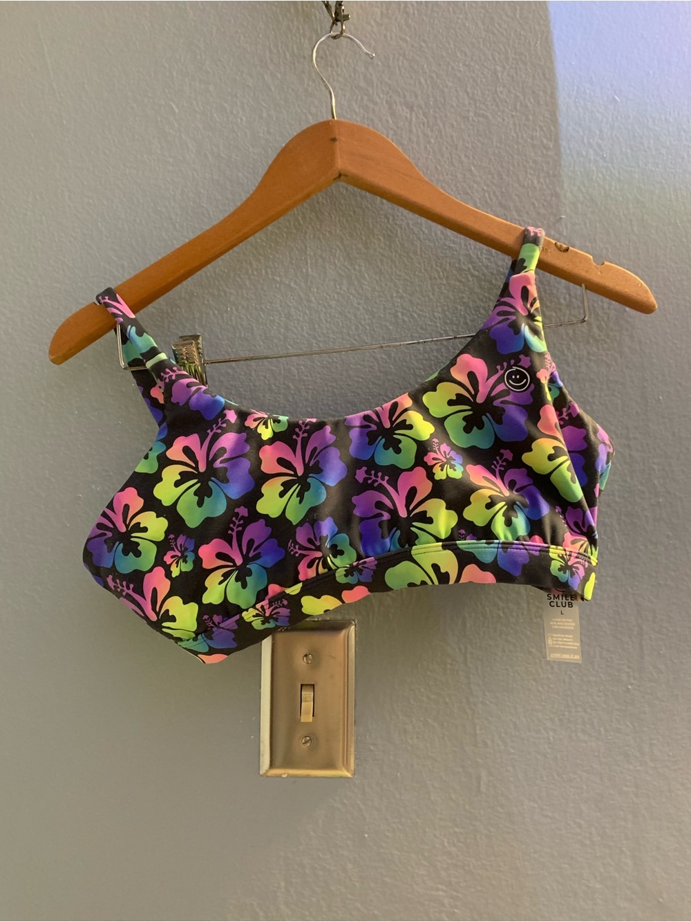 Moana Floral Hibiscus Sports Bra Top